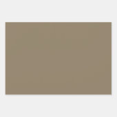 Schlicht Grullo Chamoisee Shadow Tan Shades 3 Tone Geschenkpapier Set (Vorderseite 3)