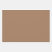 Schlicht Grullo Chamoisee Shadow Tan Shades 3 Tone Geschenkpapier Set (Vorderseite 2)