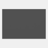 Schlicht Gunmetal Jet Gray Shades 3 Tones Geschenkpapier Set (Vorderseite 2)