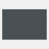 Schlicht Gunmetal Jet Gray Shades 3 Tones Geschenkpapier Set (Vorderseite)