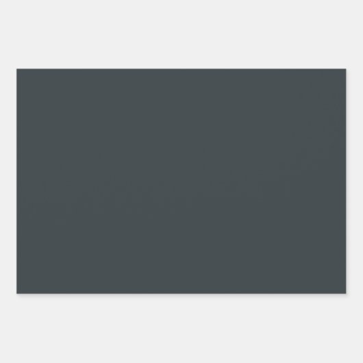 Schlicht Gunmetal Jet Gray Shades 3 Tones Geschenkpapier Set (Vorderseite)