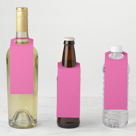 Schlicht hellrosa flaschenanhänger (Beispiel)