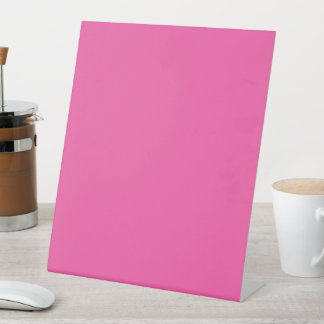 Schlicht hellrosa sockelschild