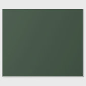 Schlicht Hunter Green Color Shade Tone Geschenkpapier (Flach)