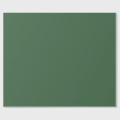 Schlicht Hunter Green Geschenkpapier (Flach)