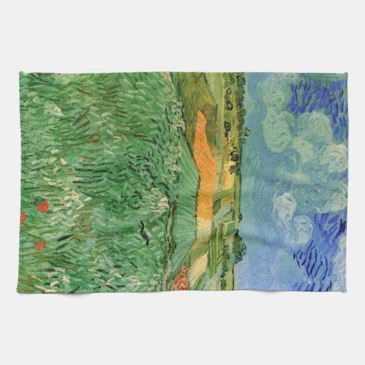 Schlicht in der Nähe von Auvers von Vincent van Go Geschirrtuch (Horizontal)