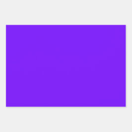 Schlicht Indigo Iris Garden Lila Schatten 3 Tones Geschenkpapier Set