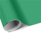 Schlicht Jade Green Color Shade Tone Geschenkpapier (Rolleneckpunkt)