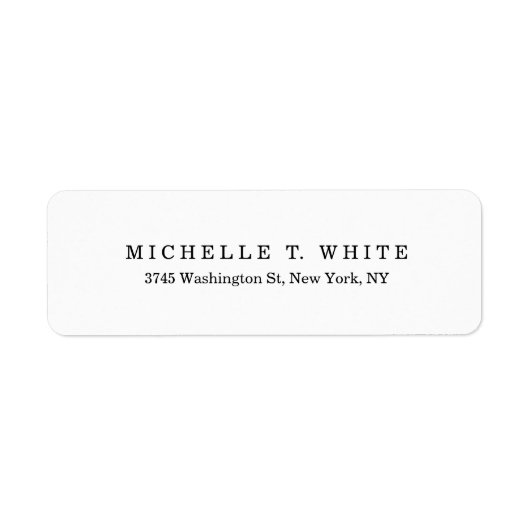 Schlicht klassisches Schwarz-weißes Minimalistisch (Vorne)