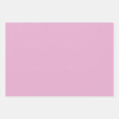 Schlicht Lachs Amaranth Pearl Pink Shades 3 Tones Geschenkpapier Set (Vorderseite 3)