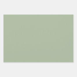 Schlicht Laurel Pastel Gelbe Grüne Schattierungen  Geschenkpapier Set