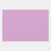 Schlicht Lilac Orchid Slate Lila Schattierungen 3  Geschenkpapier Set (Vorderseite 2)