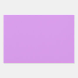 Schlicht Lilac Orchid Slate Lila Schattierungen 3  Geschenkpapier Set