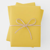 Schlicht Marigold Yellow in fester Farbe Geschenkpapier Set (Beispiel)