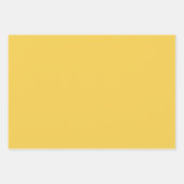 Schlicht Marigold Yellow in fester Farbe Geschenkpapier Set (Vorderseite)