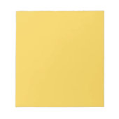 Schlicht Marigold Yellow in fester Farbe Notizblock (Vorderseite)
