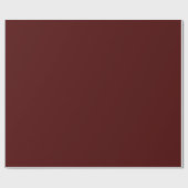 Schlicht Maroon Red Color Shade Tone Geschenkpapier (Flach)