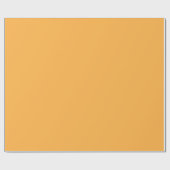 Schlicht Mellow Mango Orange Color Shade Tone Geschenkpapier (Flach)