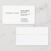 Schlicht Minimal Modern Beruflich Elegant Visitenkarte (Vorne/Hinten)