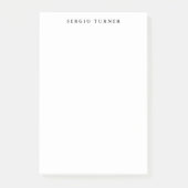 Schlicht Minimalistisch Beruflich Post-it Klebezettel (Vorderseite)