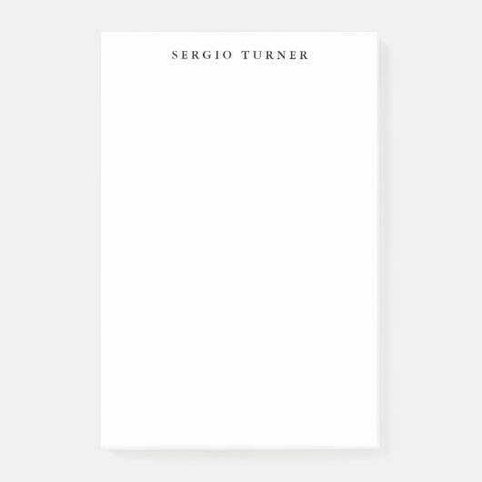 Schlicht Minimalistisch Beruflich Post-it Klebezettel (Vorderseite)