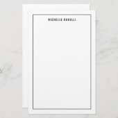 Schlicht Minimalistische Beruflich Moderne Briefpapier (Vorne/Hinten)