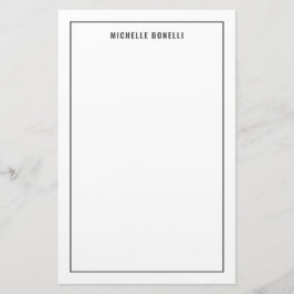 Schlicht Minimalistische Beruflich Moderne Briefpapier