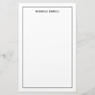 Schlicht Minimalistische Beruflich Moderne Briefpapier