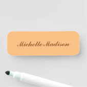 Schlicht Minimalistische moderne Kalligrafie Namensschild (Beispiel)