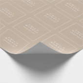 Schlicht modern Minimalistisch Geschenkpapier (Ecke)