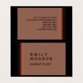 Schlicht modern Minimalistisch Visitenkarten (Außenseite Aufgefaltet)