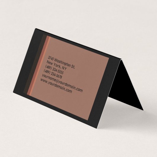 Schlicht modern Minimalistisch Visitenkarten (Rückseite)