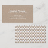 SCHLICHT MODERN ÖKO kraft moderne, fett gedruckte Visitenkarte (Vorne/Hinten)