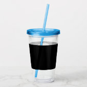 Schlicht, modern, poliert und anpassbar. acryltrinkbecher (Rückseite)