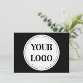 Schlicht, modern, poliert und anpassbar. begleitkarte (Stehend Vorderseite)