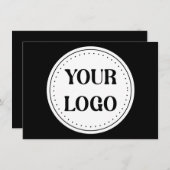 Schlicht, modern, poliert und anpassbar. begleitkarte (Vorne/Hinten)