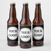 Schlicht, modern, poliert und anpassbar. bierflaschenetikett (Flaschen)