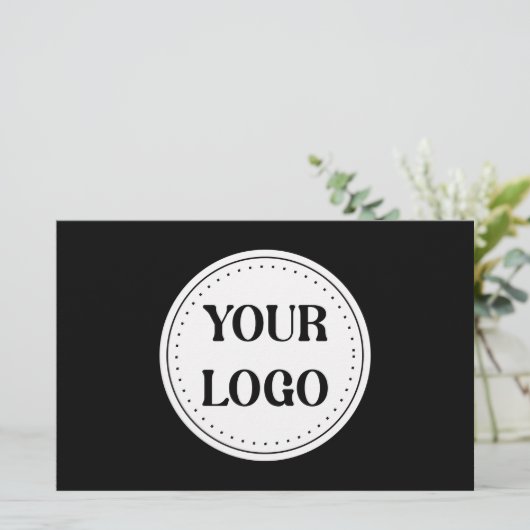 Schlicht, modern, poliert und anpassbar. briefpapier (Stehend Vorderseite)