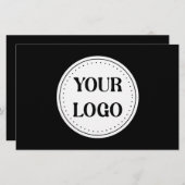 Schlicht, modern, poliert und anpassbar. briefpapier (Vorne/Hinten)