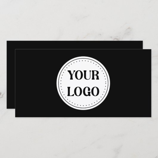 Schlicht, modern, poliert und anpassbar. dankeskarte (Vorne/Hinten)