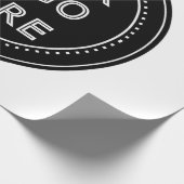 Schlicht, modern, poliert und anpassbar. geschenkpapier (Ecke)