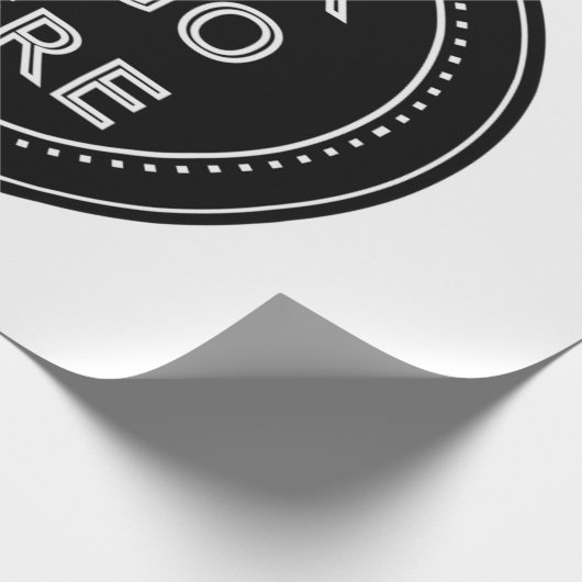 Schlicht, modern, poliert und anpassbar. geschenkpapier (Ecke)