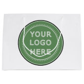 Schlicht, modern, poliert und anpassbar. große geschenktüte (Vorderseite)