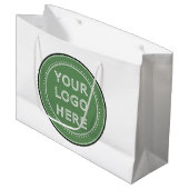 Schlicht, modern, poliert und anpassbar. große geschenktüte (Vorderseite Schrägansicht)