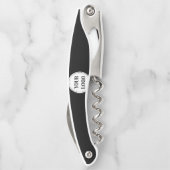 Schlicht, modern, poliert und anpassbar. kellnermesser (Rückseite)