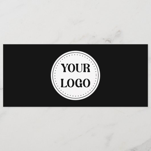 Schlicht, modern, poliert und anpassbar. menükarte (Vorderseite)