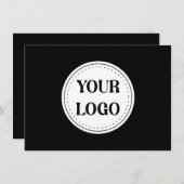 Schlicht, modern, poliert und anpassbar. mitteilungskarte (Vorne/Hinten)