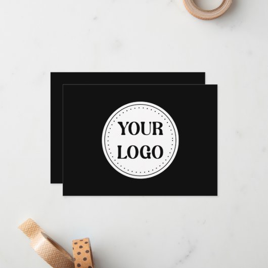 Schlicht, modern, poliert und anpassbar. mitteilungskarte (Vorderseite/Rückseite Beispiel)