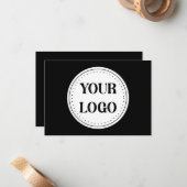 Schlicht, modern, poliert und anpassbar. mitteilungskarte (Vorderseite/Rückseite Beispiel)