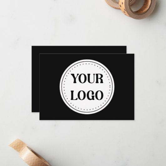 Schlicht, modern, poliert und anpassbar. mitteilungskarte (Vorderseite/Rückseite Beispiel)